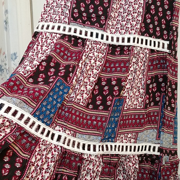 NWT Cheeky Boho Peasant crop with long skirt set - Picture 5 of 8